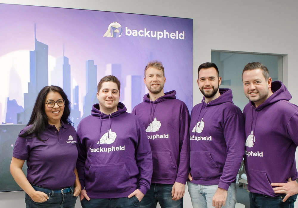 Teamfoto der Firma backupheld
