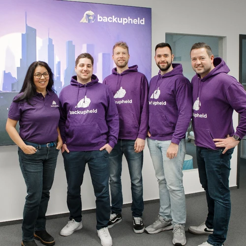 Teamfoto der Firma backupheld