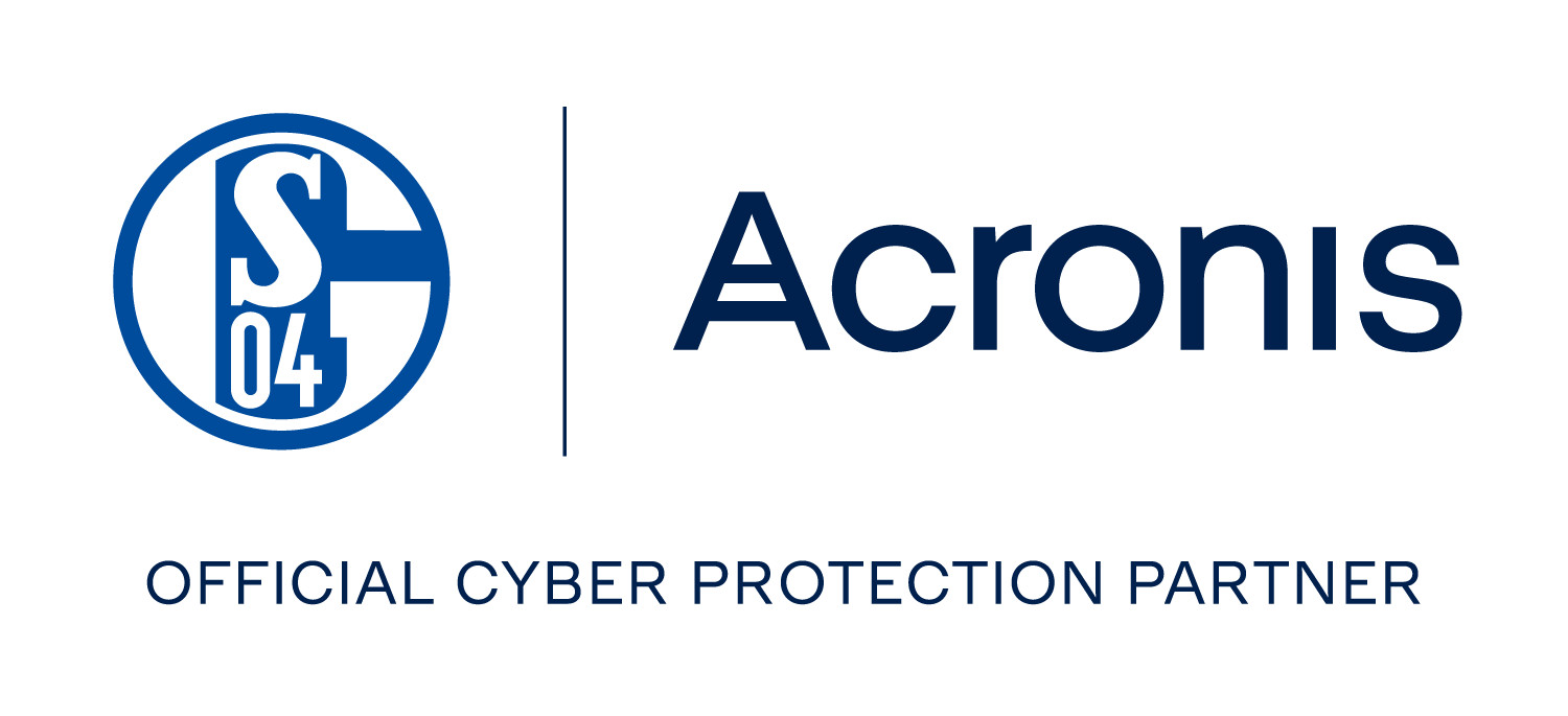Schalke 04 Acronis Cyber Protection Partner Logo Kooperation IT-Sicherheit Backup